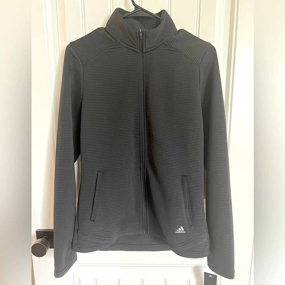 NWT ADIDAS BLACK WOMENS GOLF LONG SLEEVE SHIRT